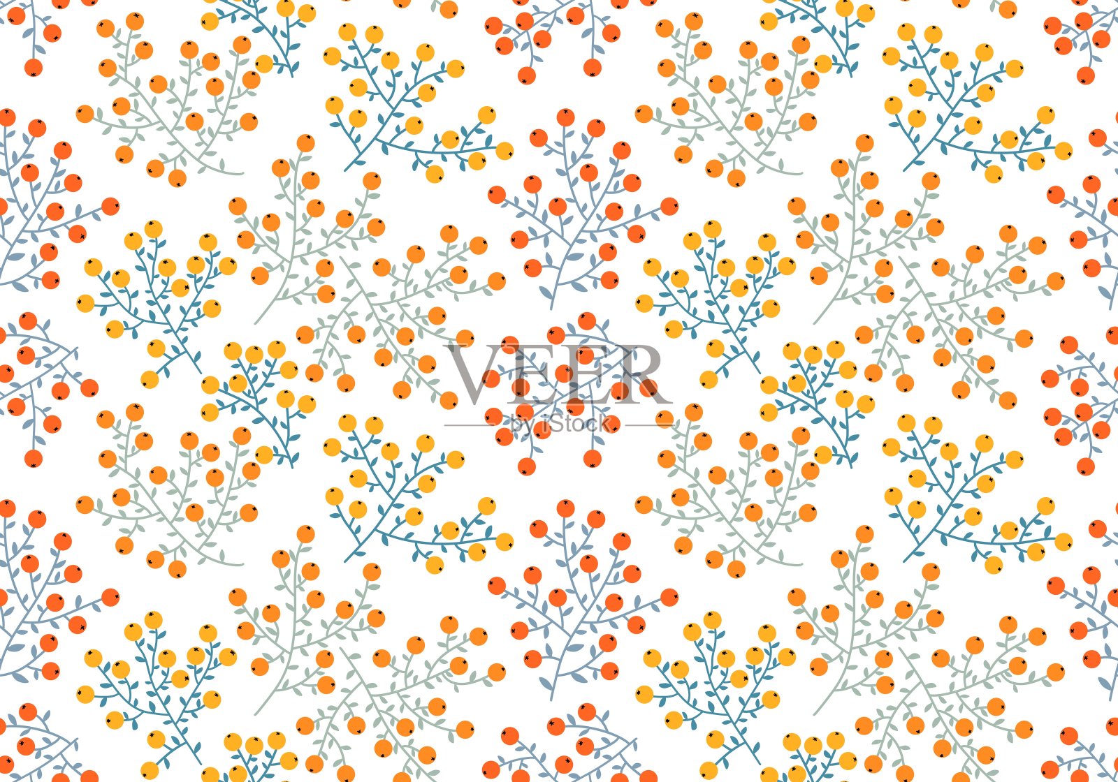 用于织物和纺织品的无缝花卉图案插画图片素材