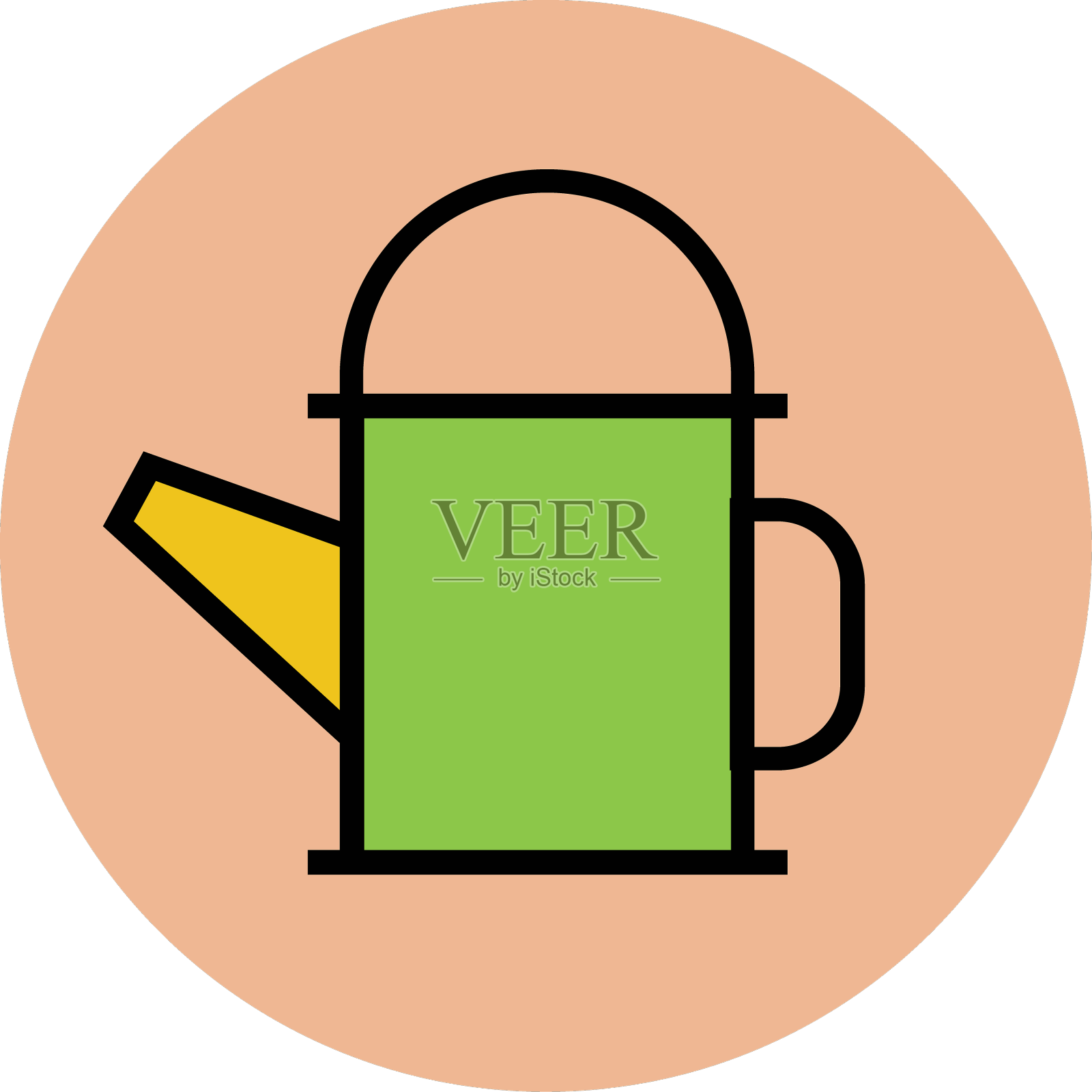 现代农场和农业图标概念设计元素图片