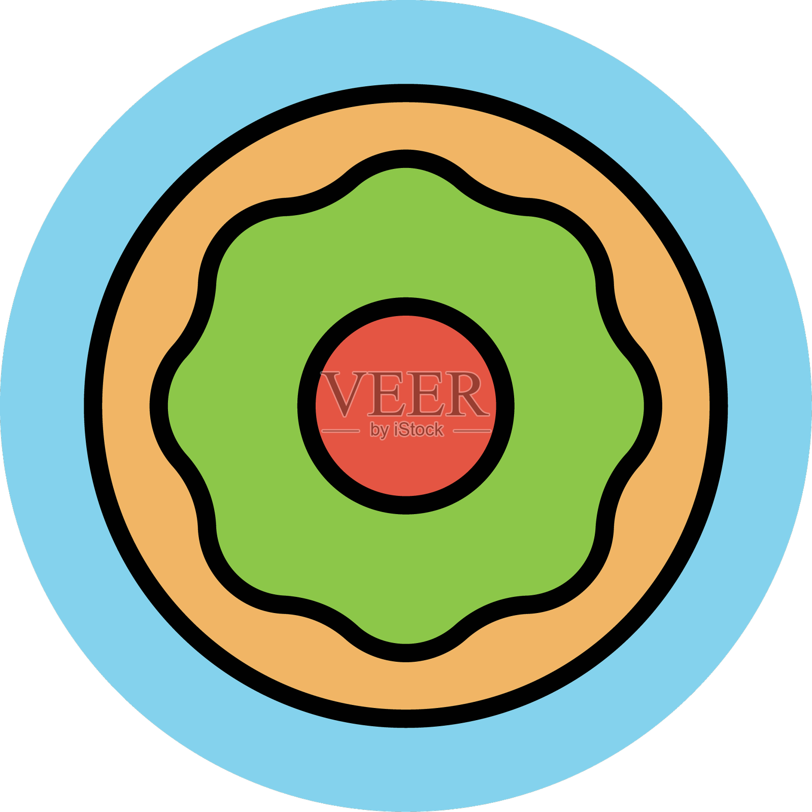 现代食品图标概念设计元素图片