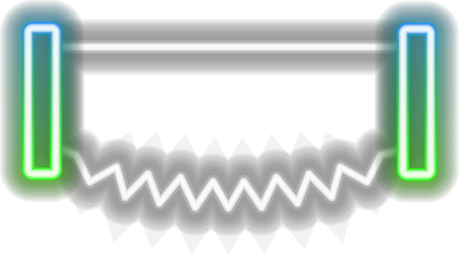 发光的霓虹线木梁图标孤立上设计元素图片