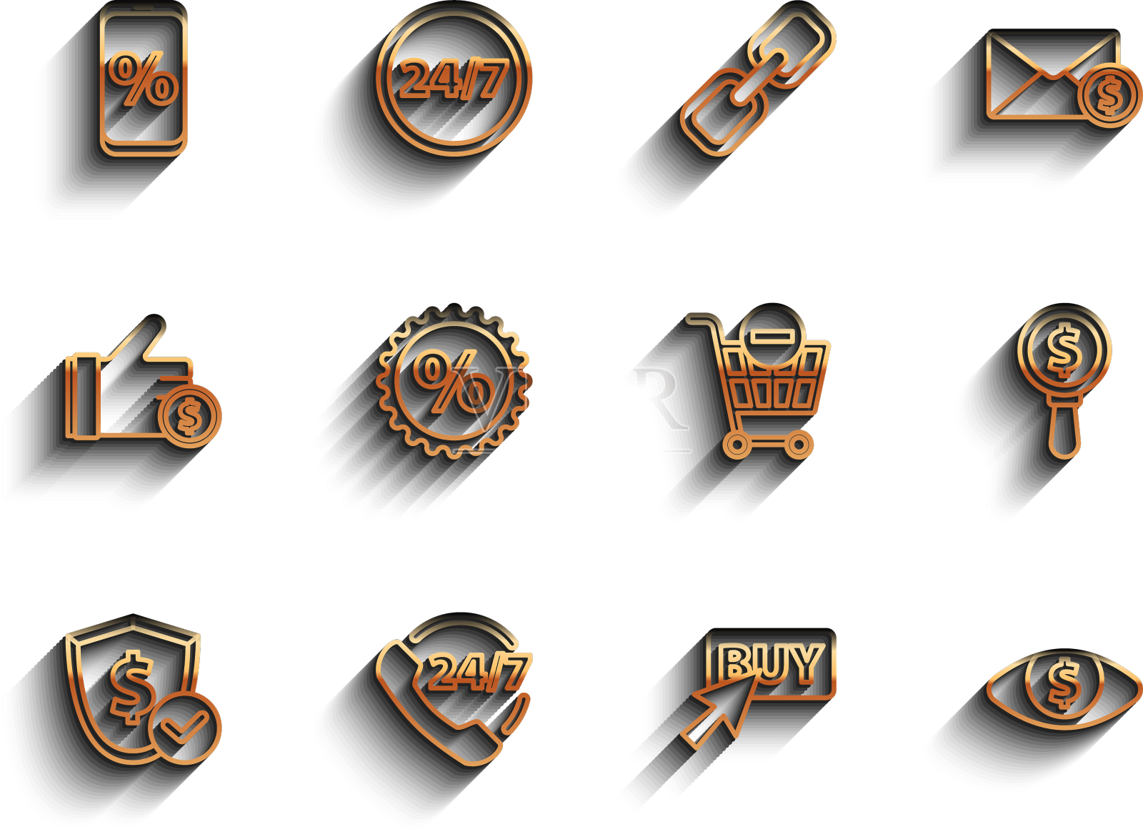 设置线路屏蔽与美元电话24小时设计元素图片