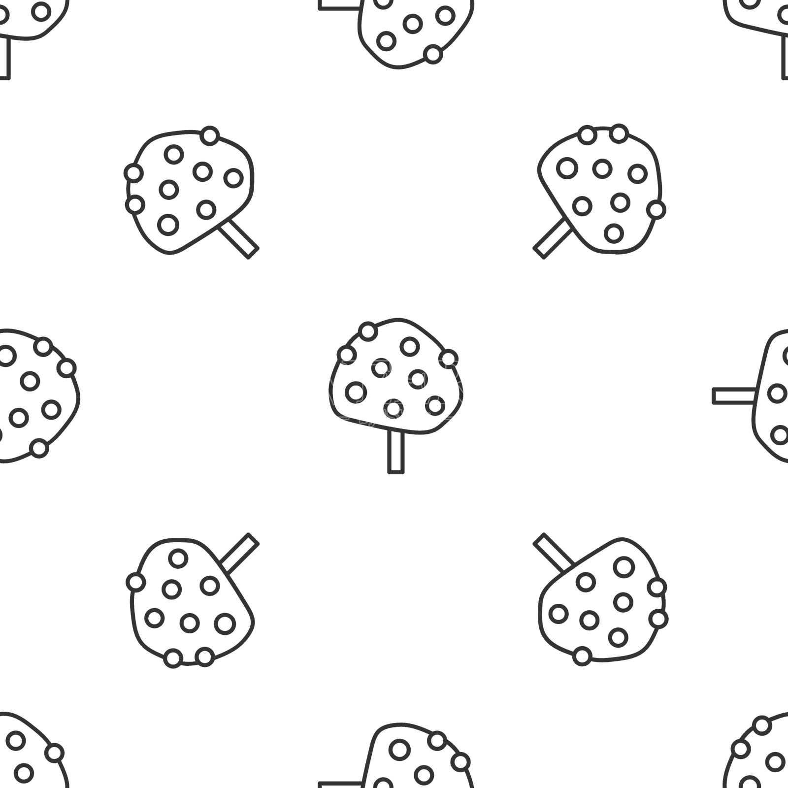 灰线橙树与水果图标隔离设计元素图片