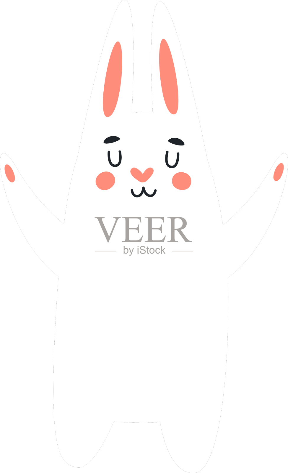 睡兔动物设计元素图片