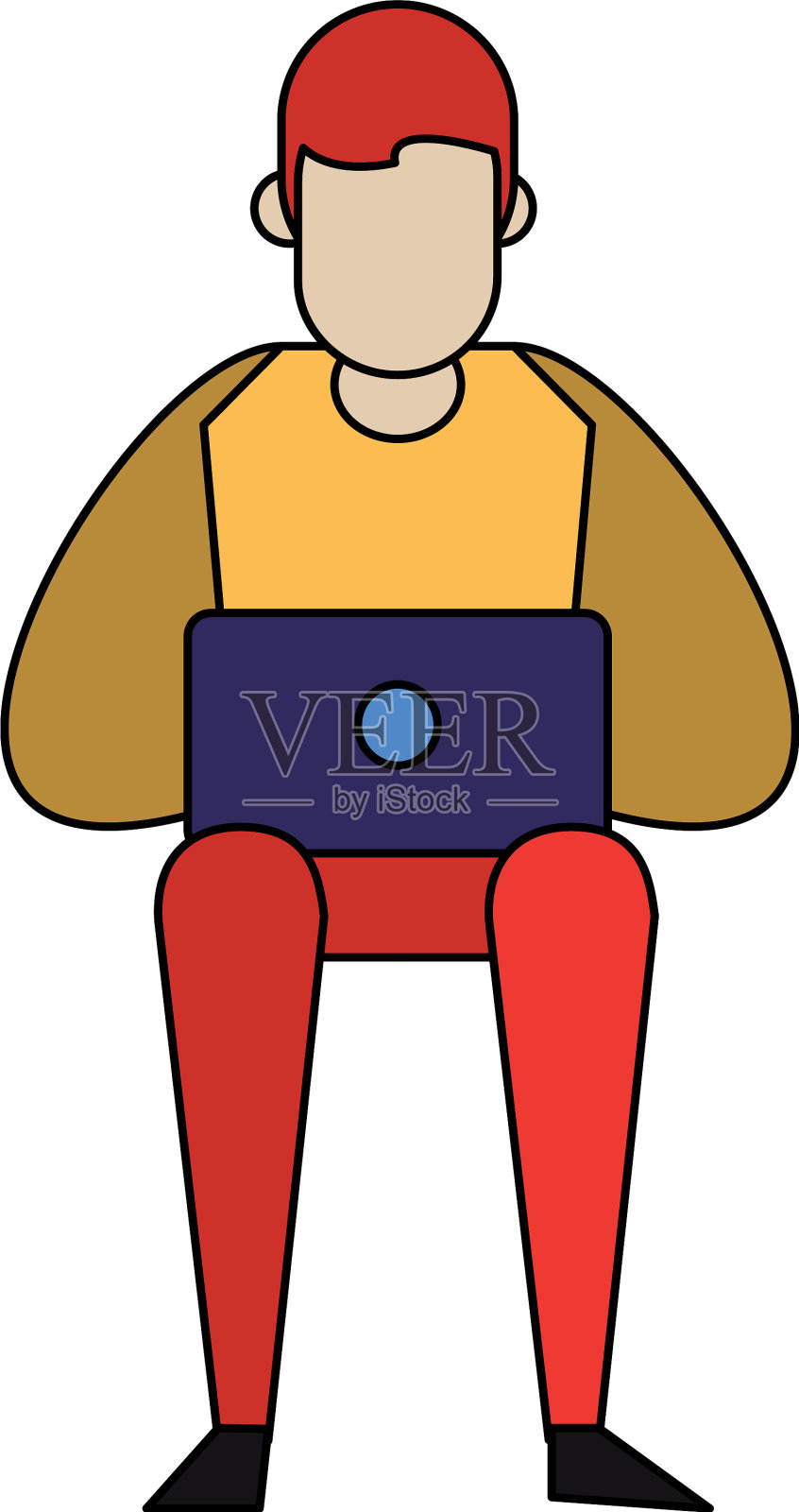 社交媒体网络聊天卡通插画图片素材