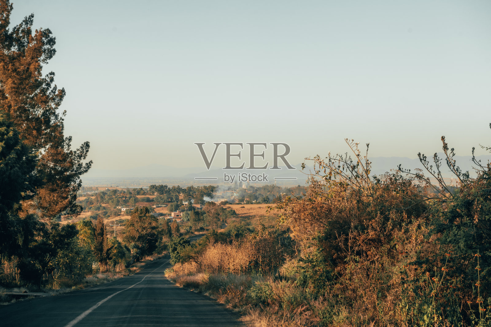 墨西哥中部山脉的风景照片摄影图片