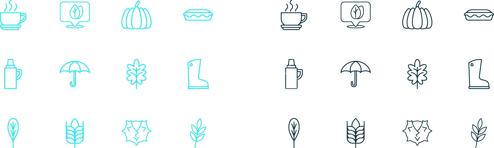 设线自制派麦叶栗子设计元素图片