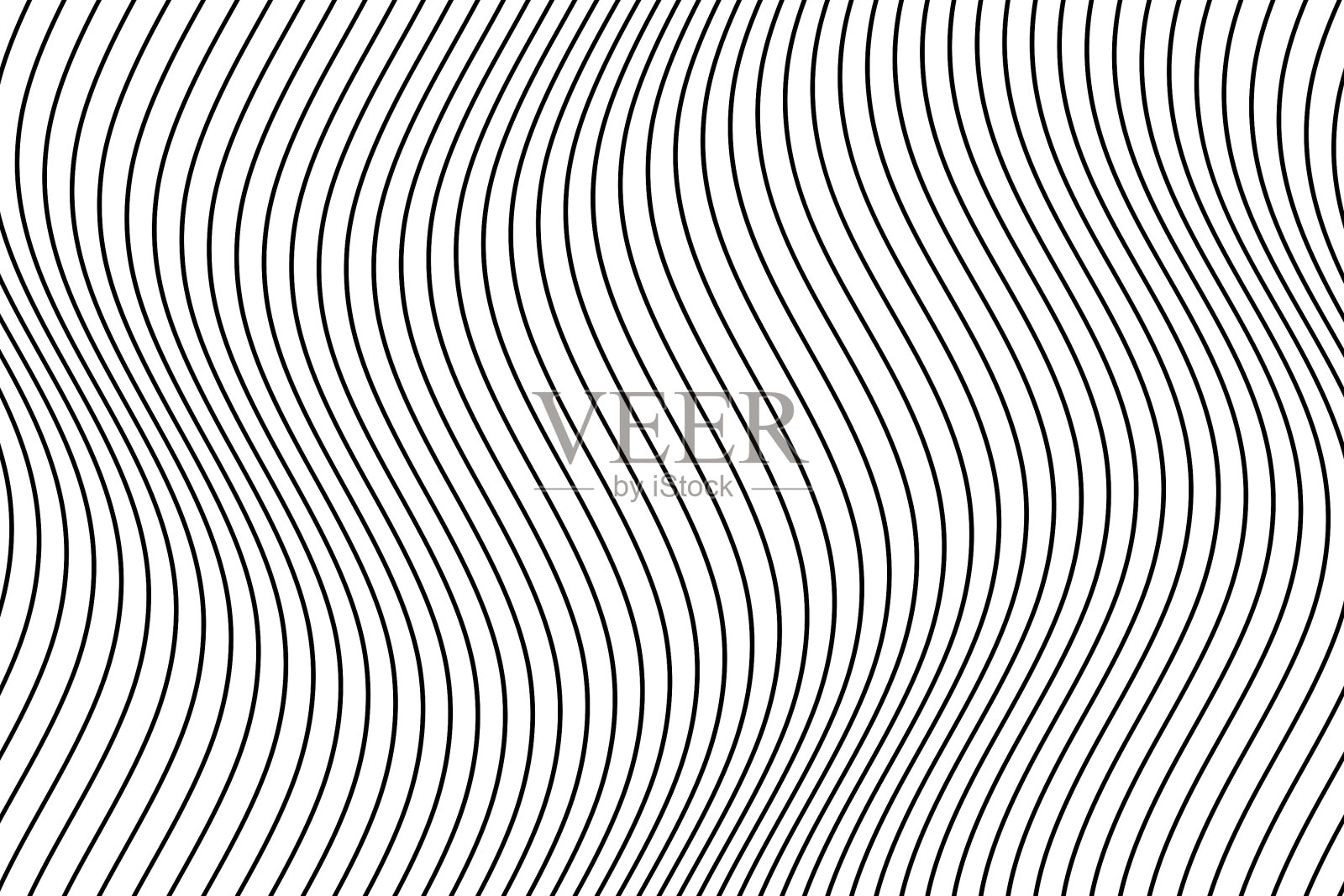 垂直无缝条纹波浪图案插画图片素材