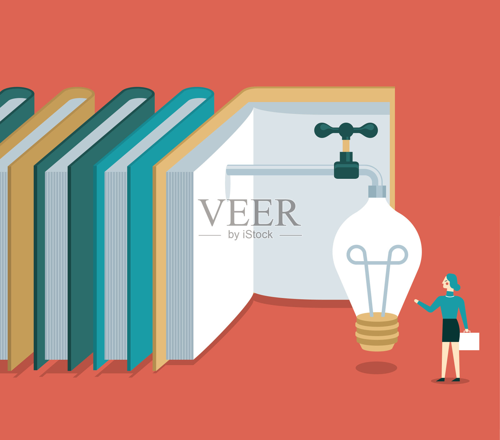 女商人-改善插画图片素材