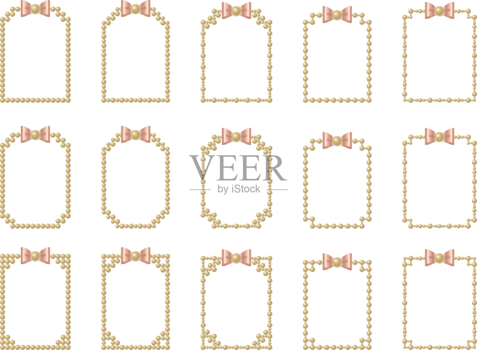 金属，石材，带状F7-2插画图片素材