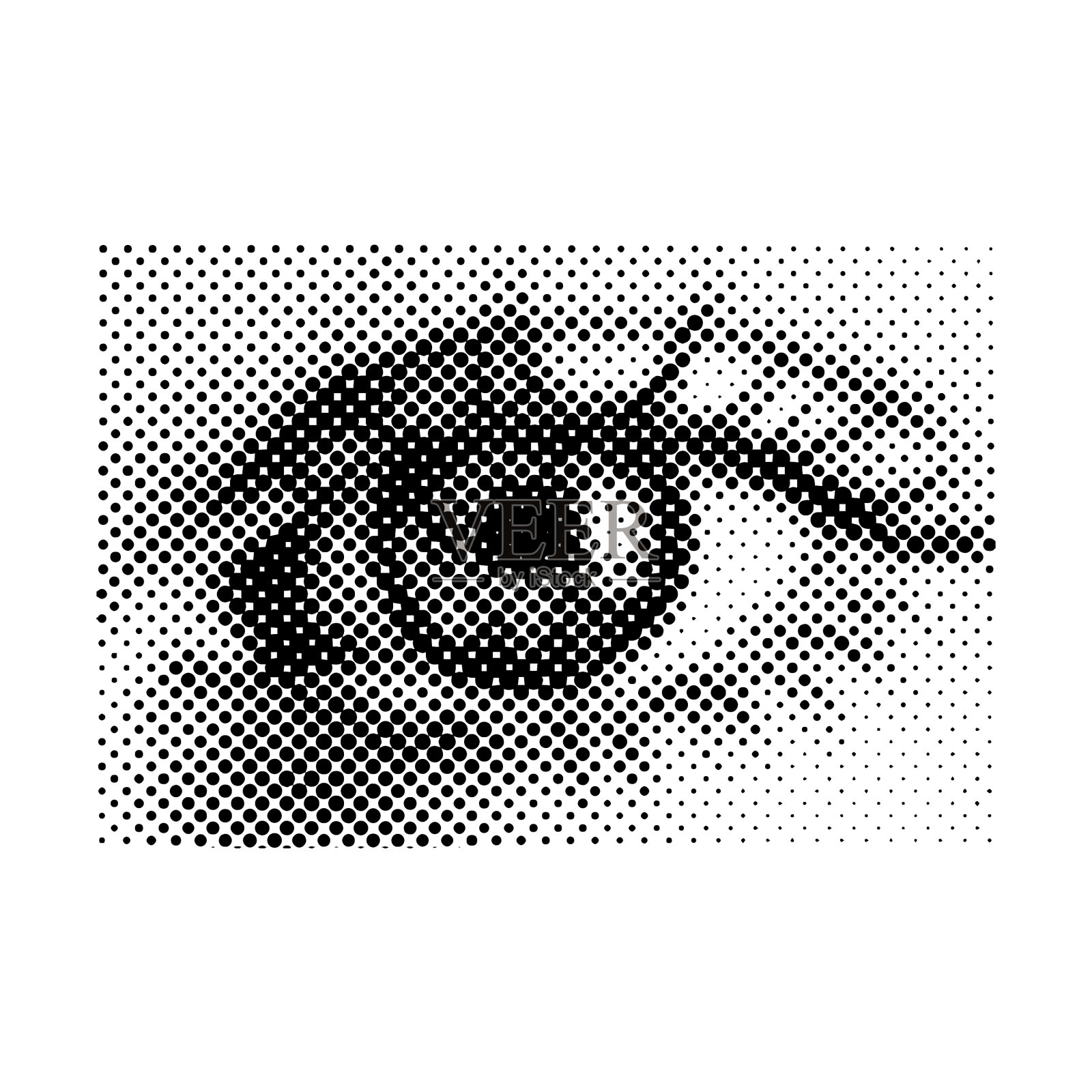 女人眼中90年代风格的半色调造型为时尚插画图片素材