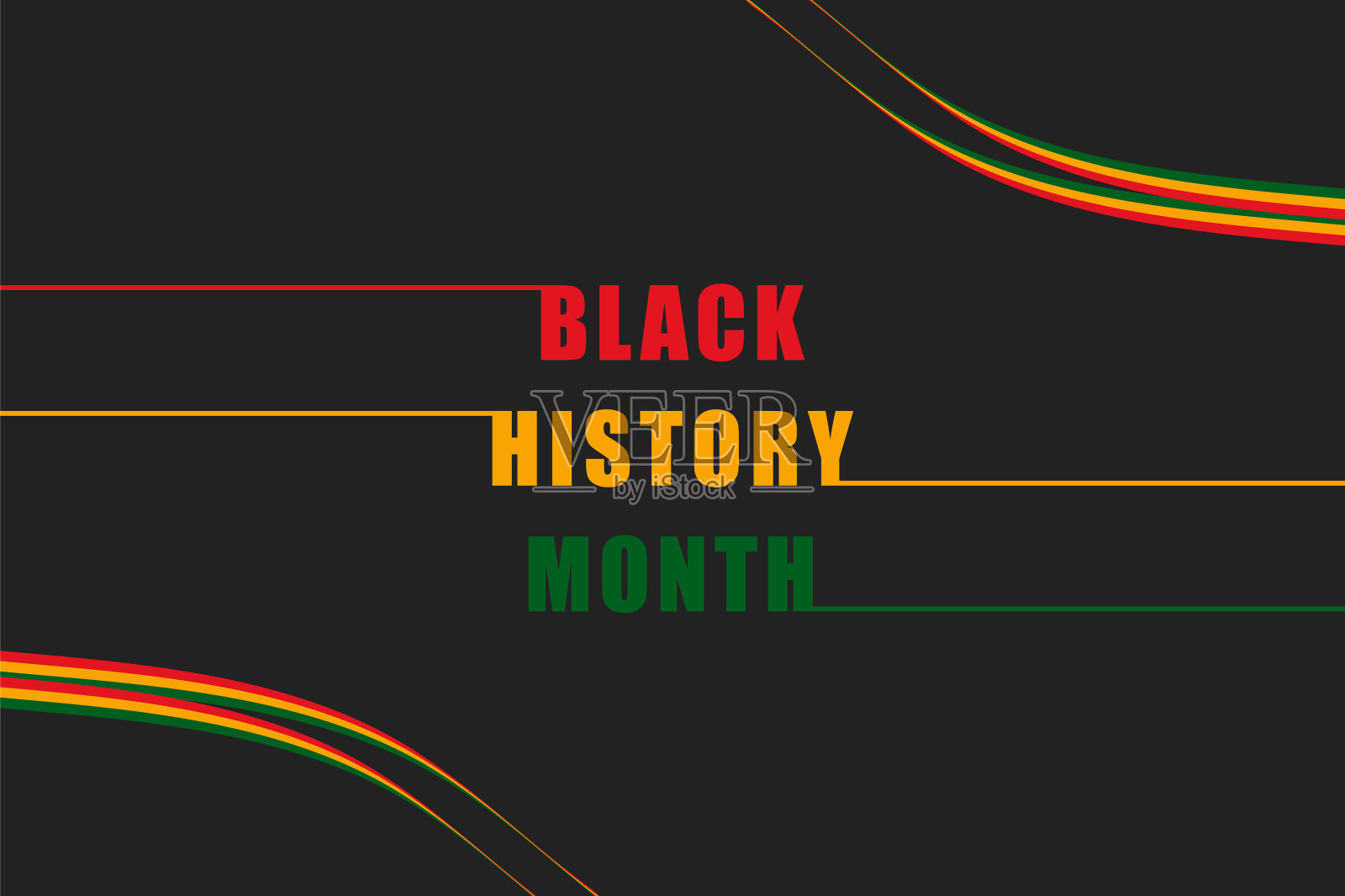 庆祝黑人历史月插画图片素材