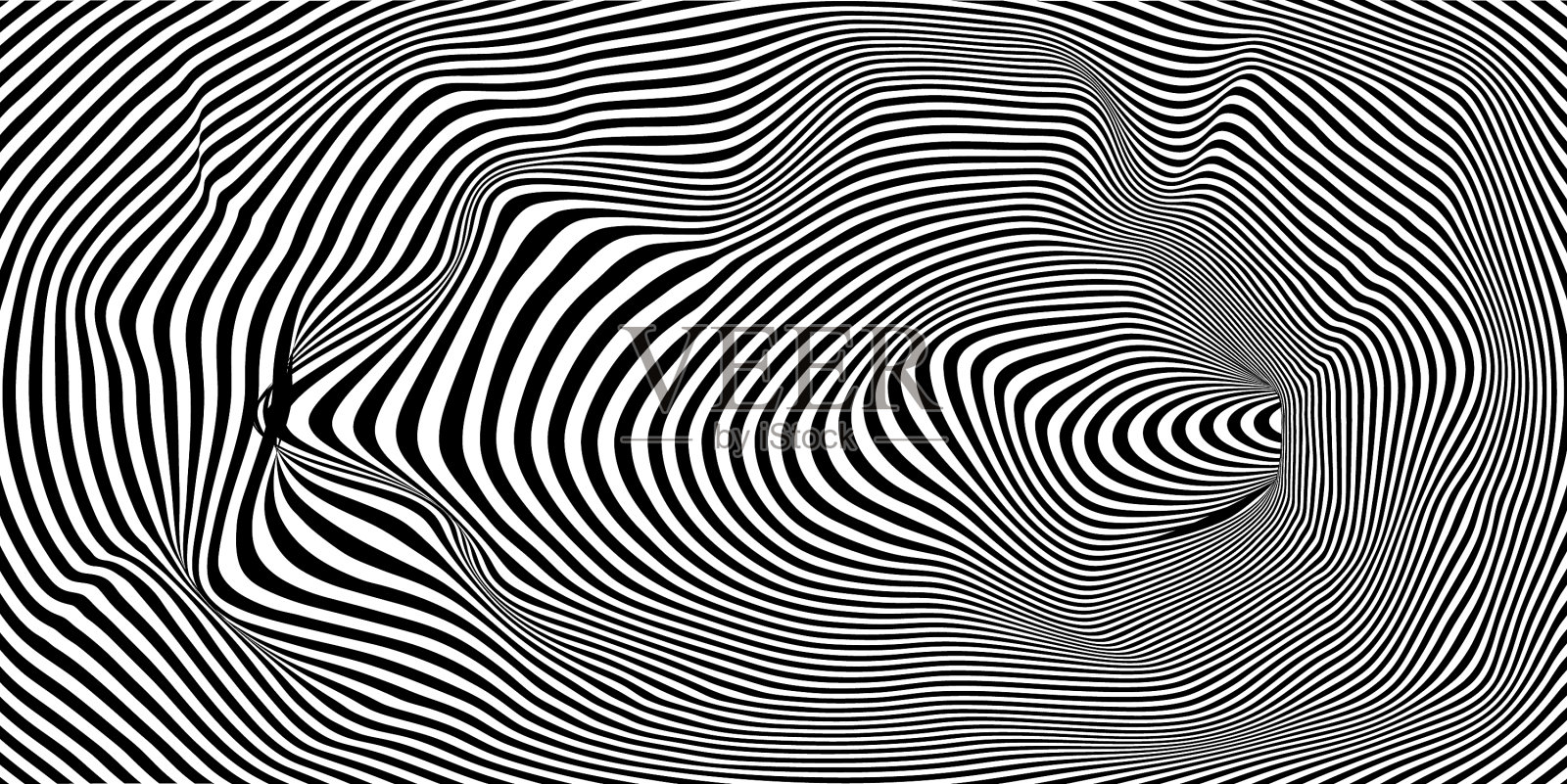 几何抽象催眠虫洞隧道插画图片素材