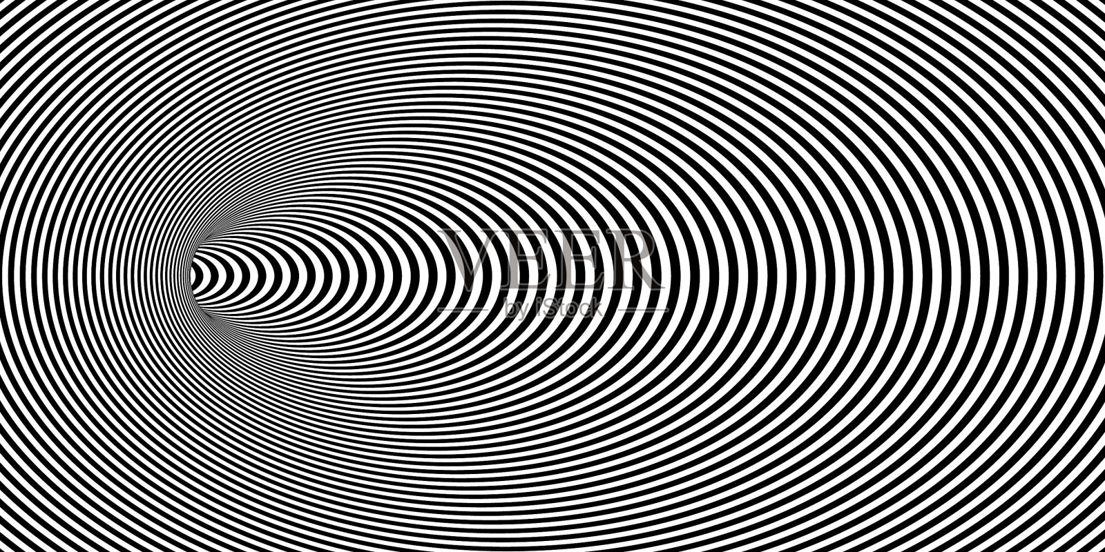 几何抽象催眠虫洞隧道插画图片素材