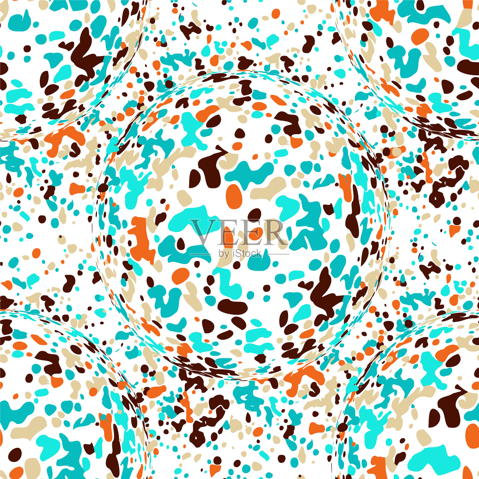 无缝图案与简单的抽象画插画图片素材