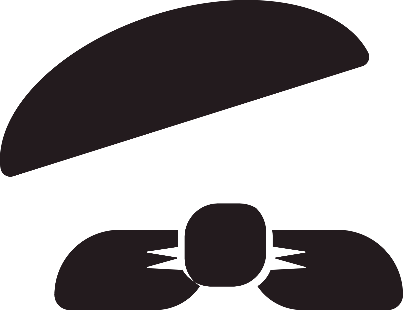 法国贝雷帽和黑色围巾设计元素图片