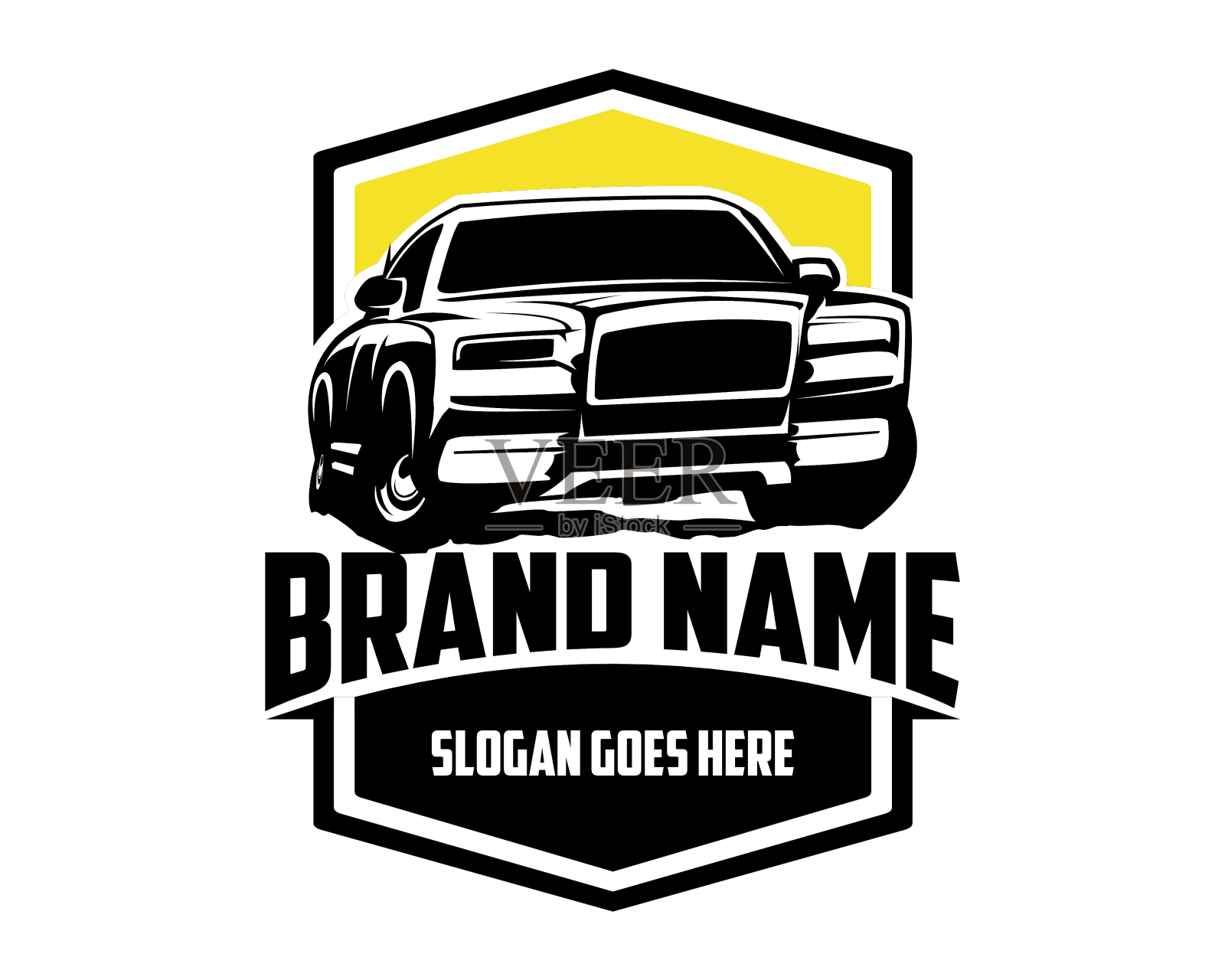 劳斯莱斯幽灵孤立的白色背景前面设计元素图片