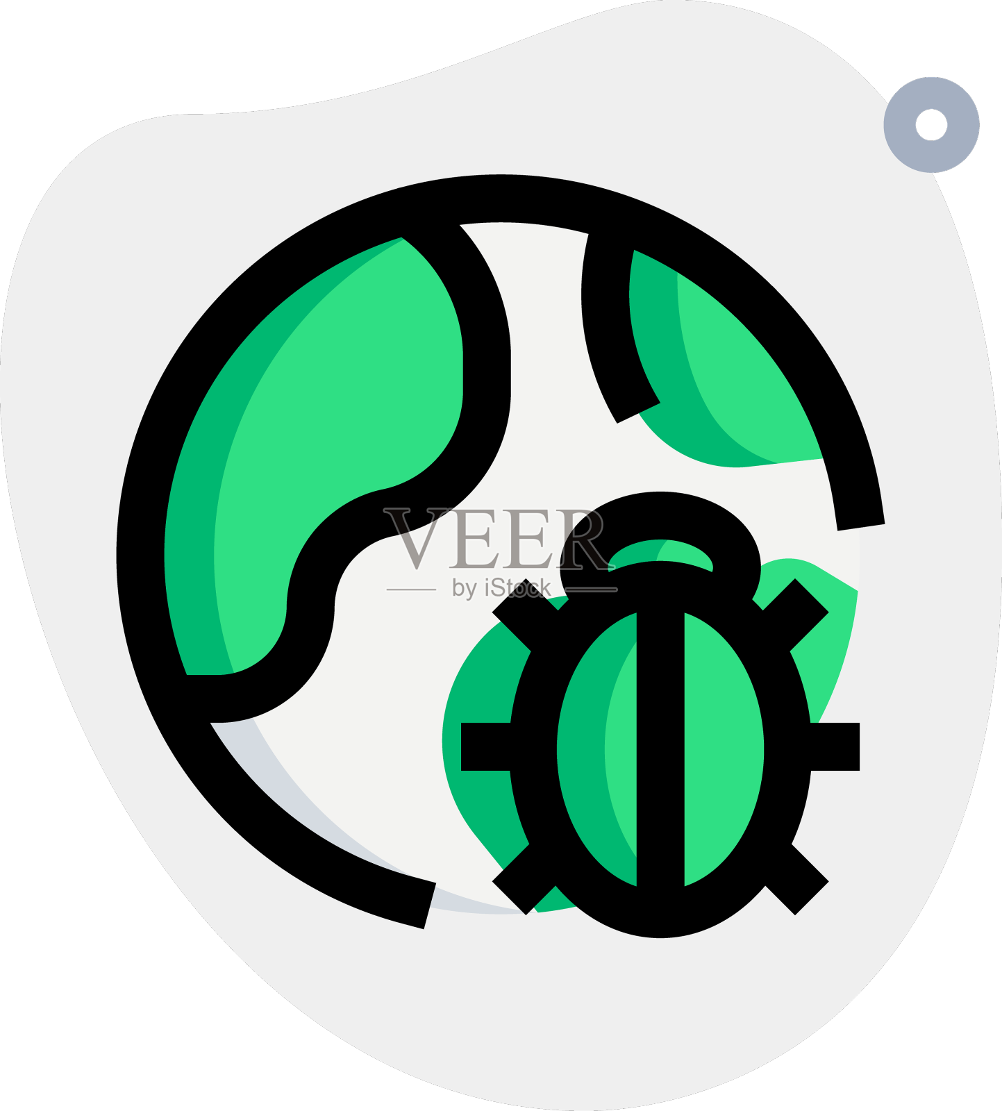 全球范围的网络病毒问题设计元素图片