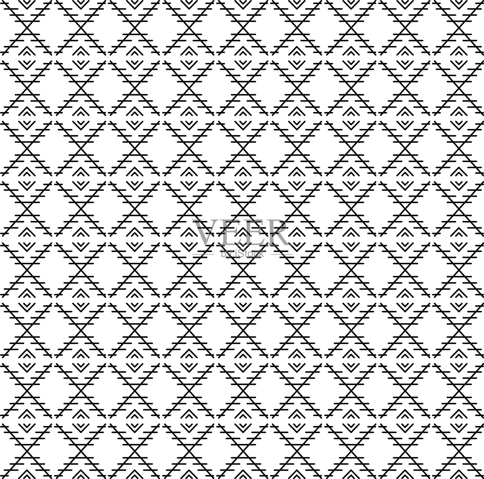 阿兹特克人黑色白色图案的奢华饰品插画图片素材