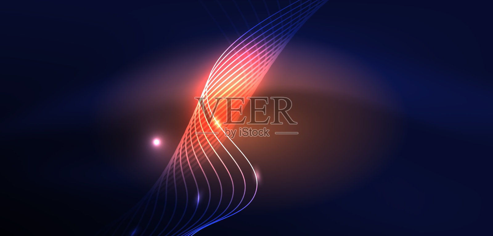 抽象背景霓虹波高科技设计插画图片素材