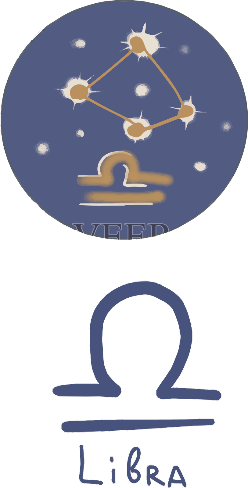 十二生肖符号手绘孤立的元素设计元素图片