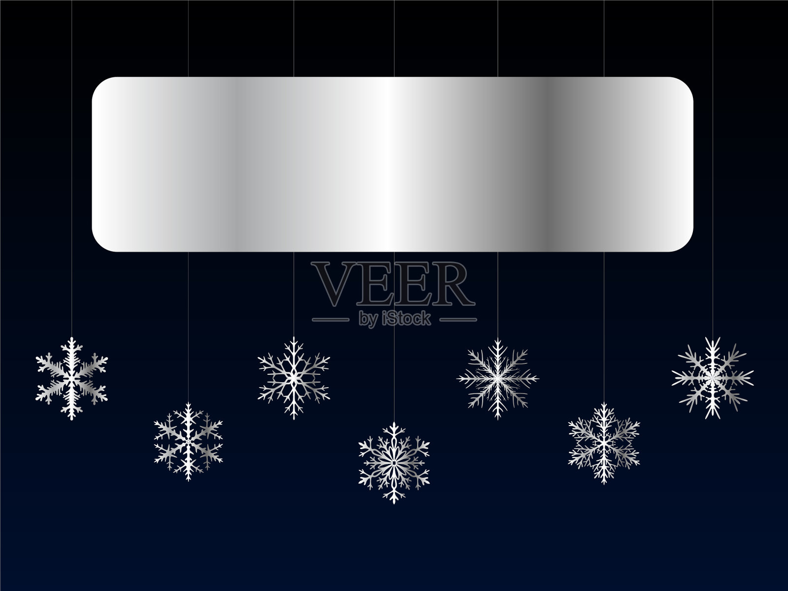 黑色背景，没有文字的银匾插画图片素材