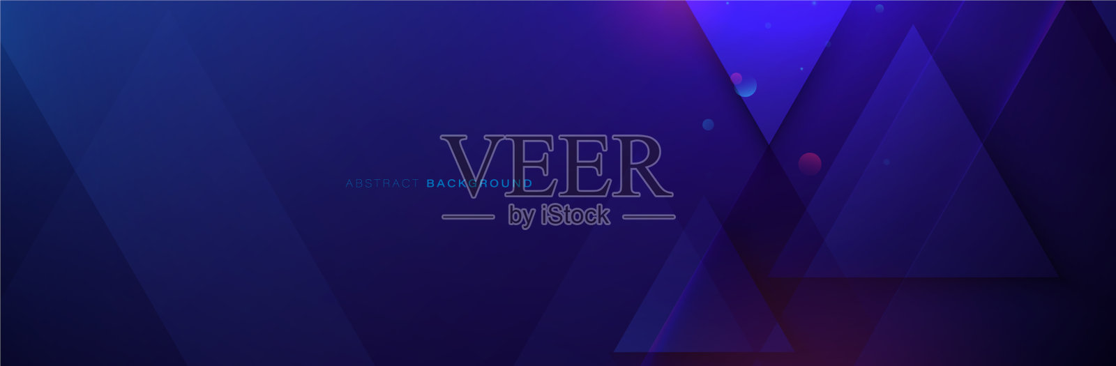 白色抽象发光的几何六边形线条插画图片素材