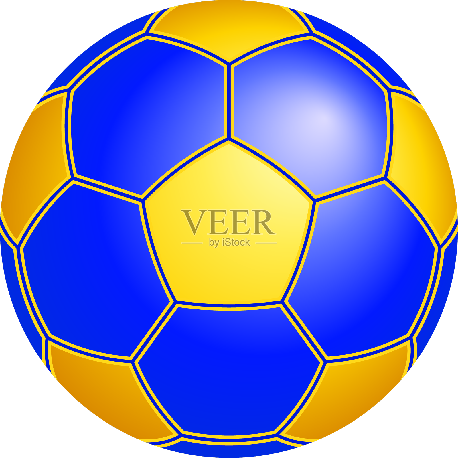 彩色足球设计元素图片