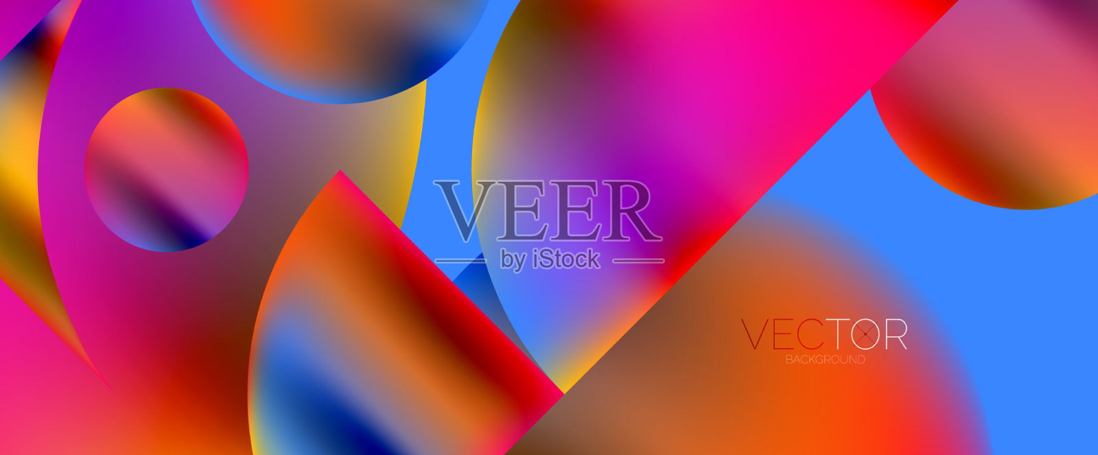 几何抽象全景壁纸背景插画图片素材