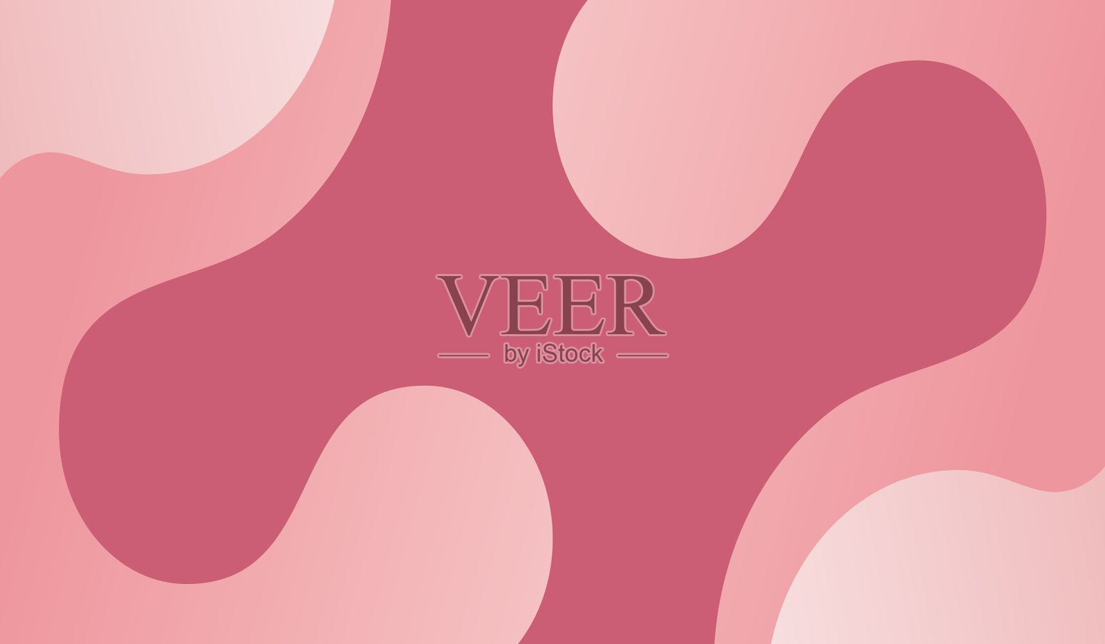 液体波粉色渐变设计背景插画图片素材