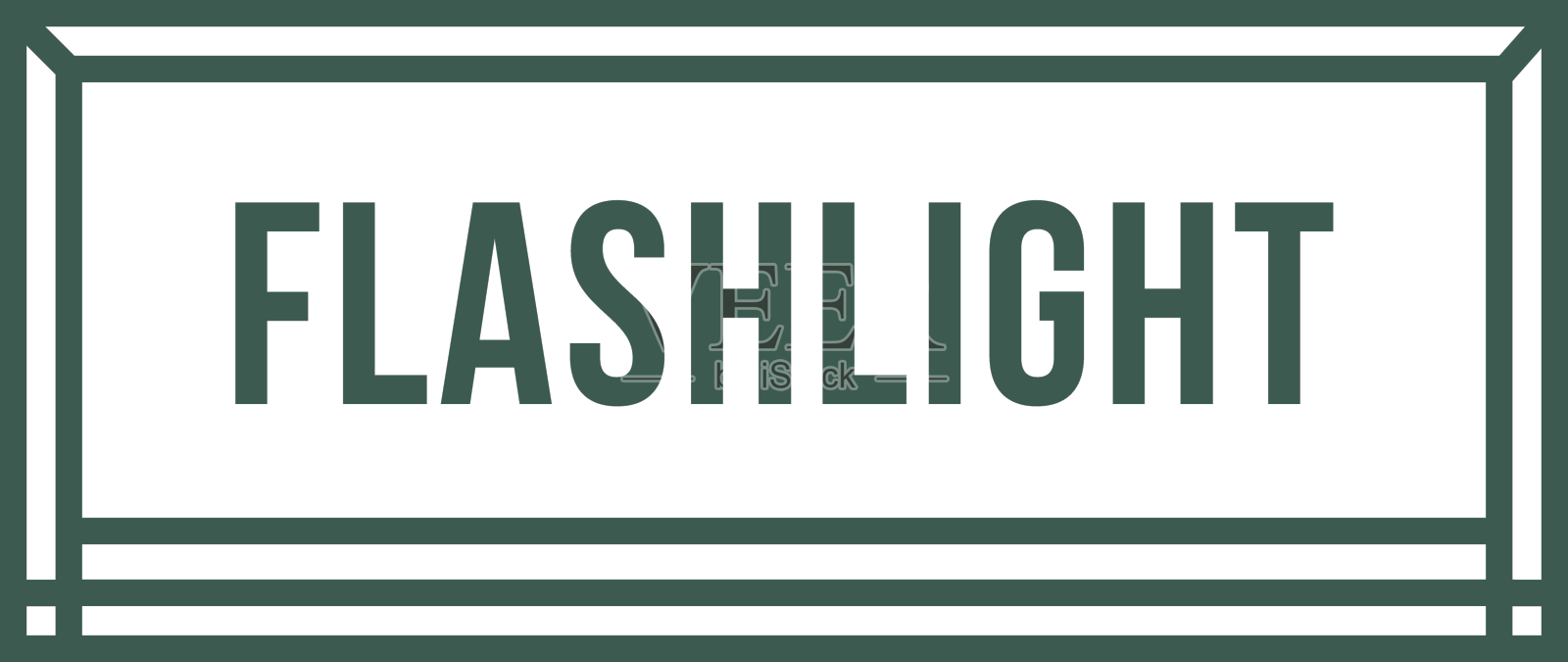 手电筒工具标签行程设计元素图片