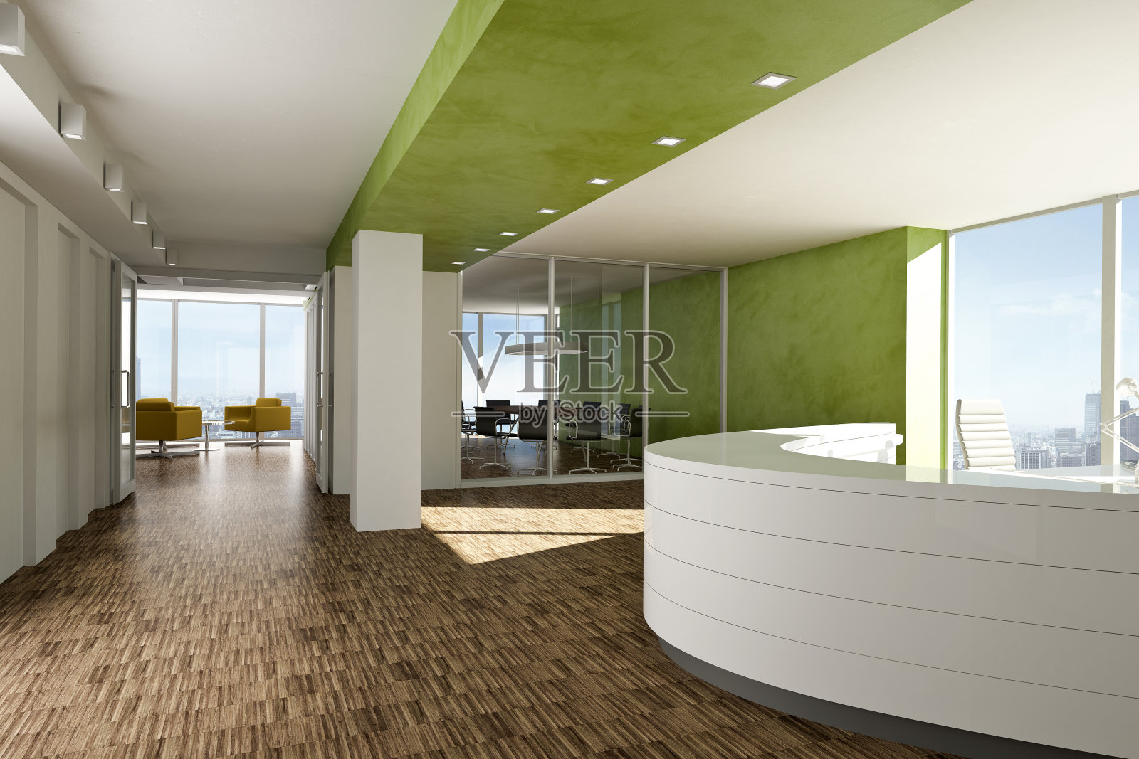 办公室的接待区照片摄影图片