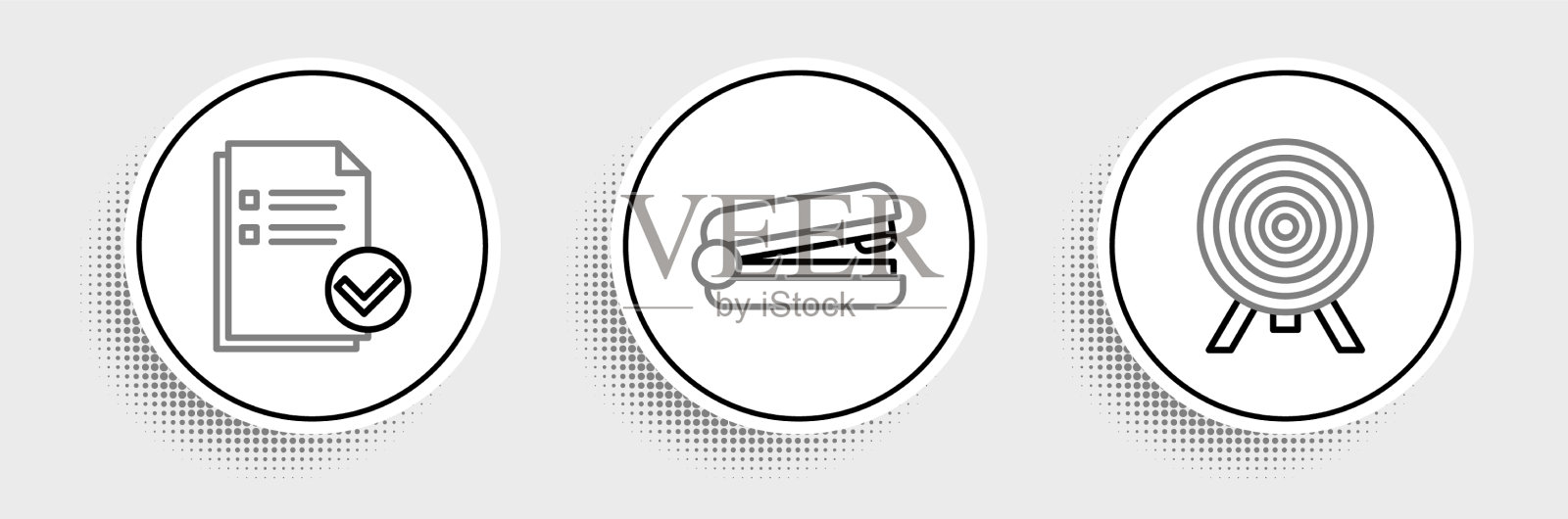 设定线条目标文件并勾选标记和插画图片素材