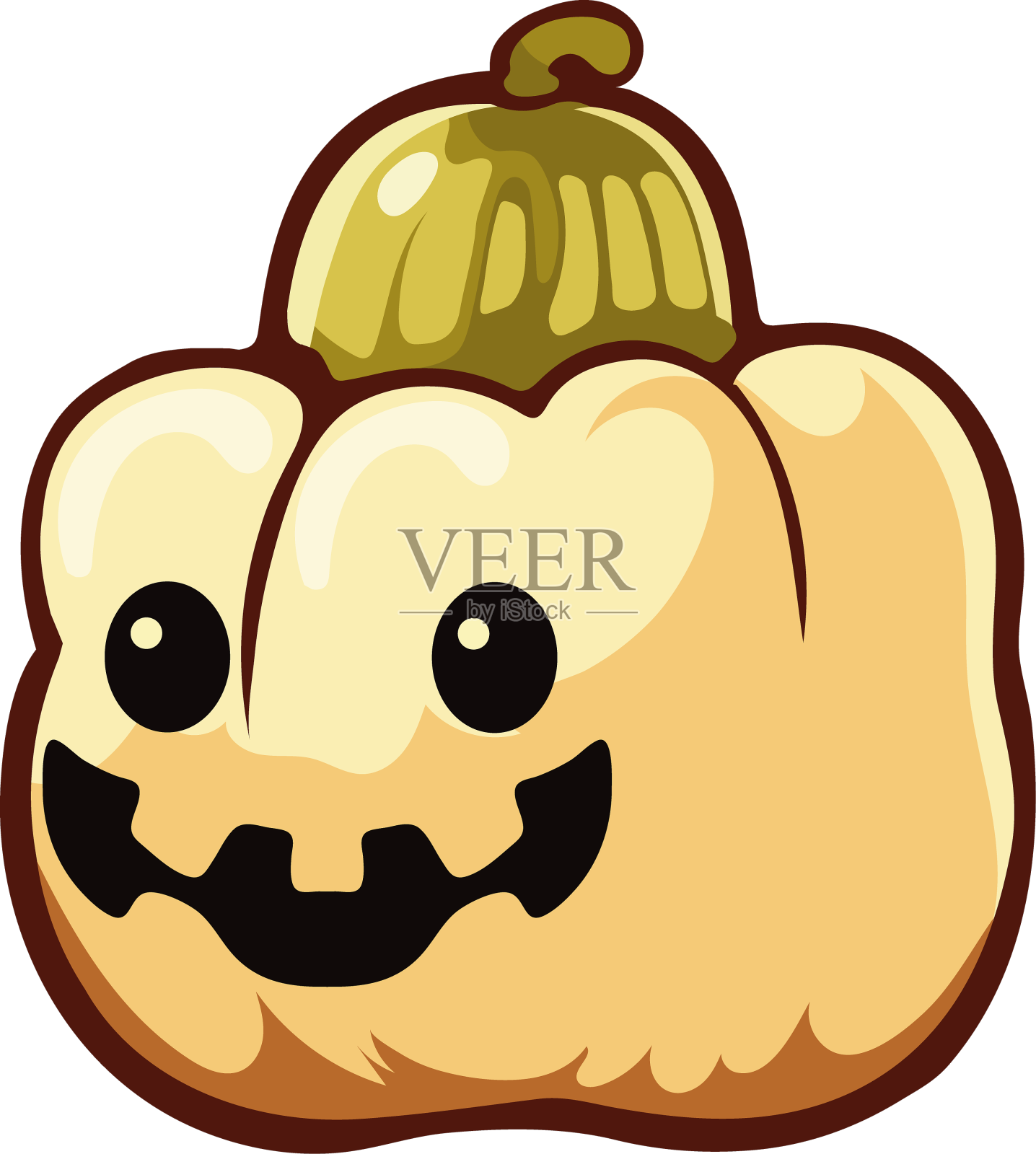 万圣节可爱的可怕南瓜设计元素图片