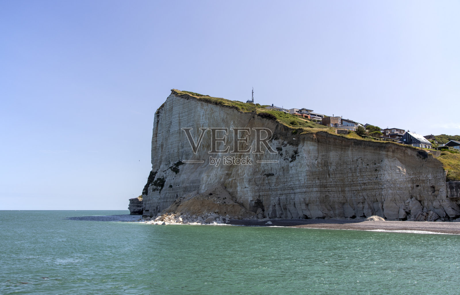 诺曼底埃特塔尔海滩照片摄影图片