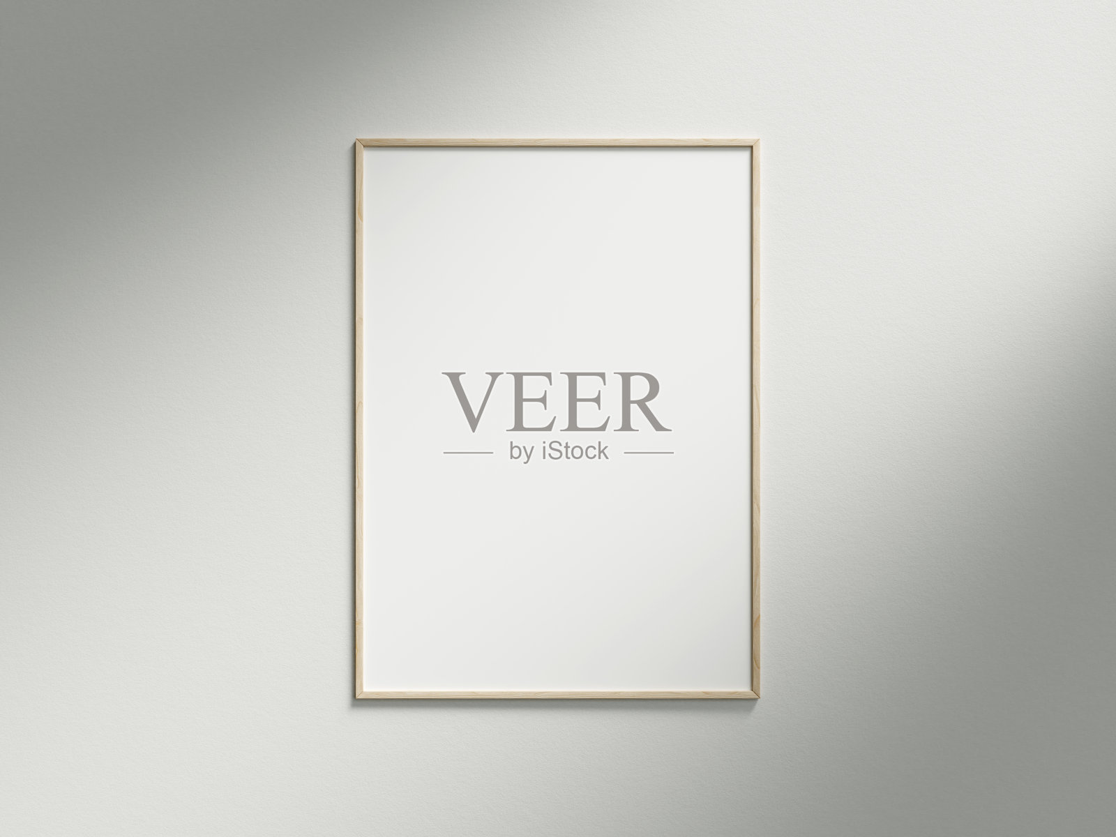 白墙上的空白框架照片摄影图片