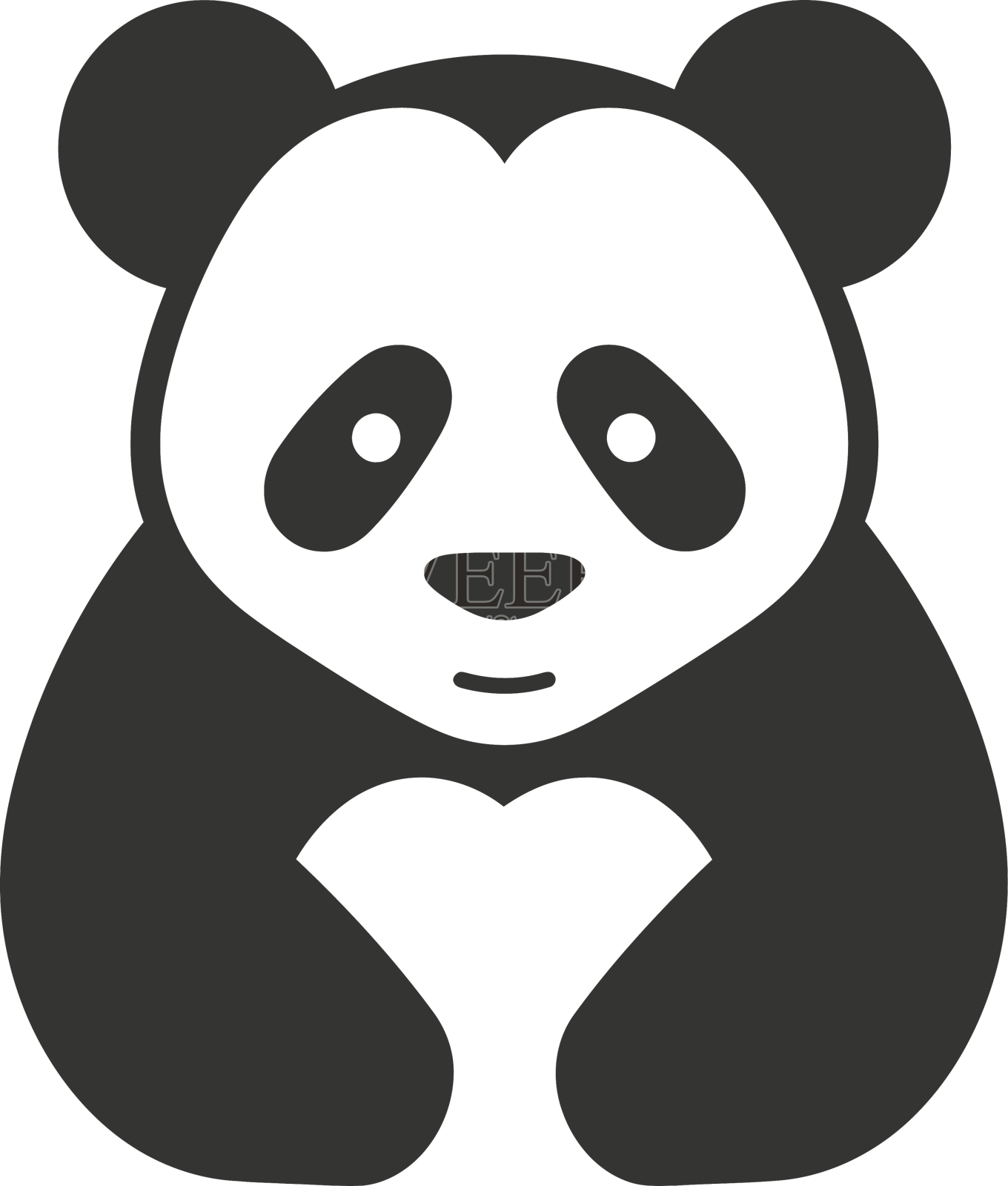 大熊猫图标设计元素图片