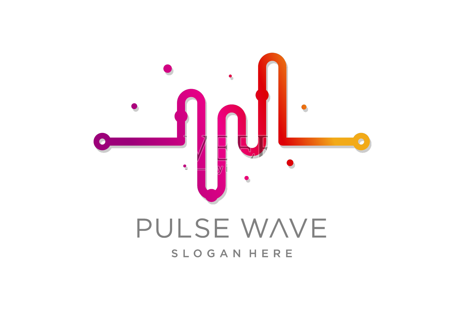 脉冲设计元素图标具有现代创意设计元素图片