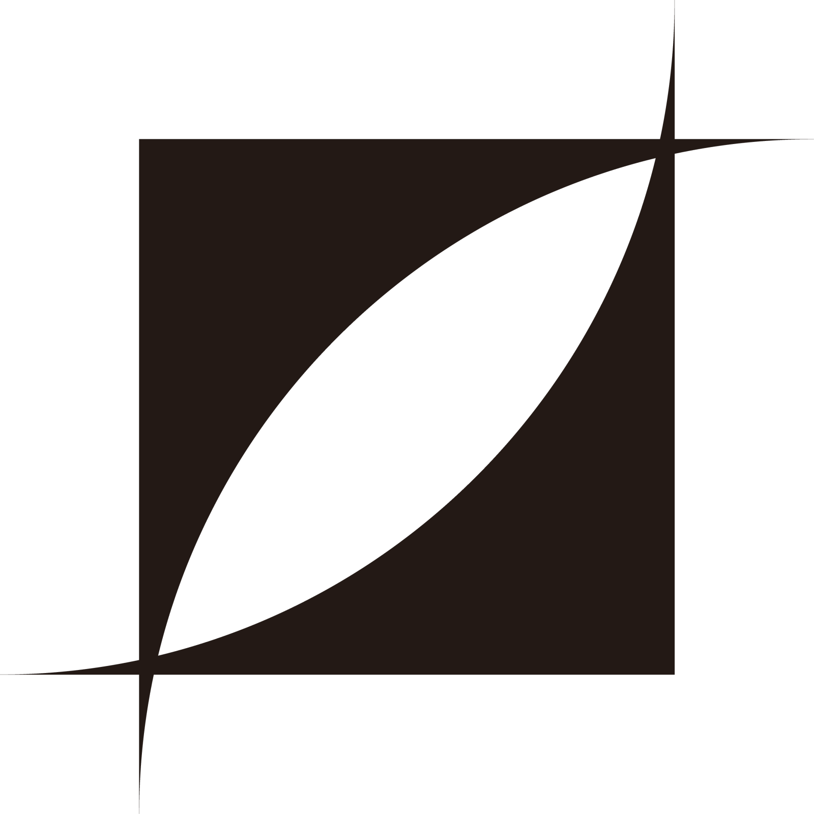 叶方形几何符号简单的标志设计元素图片