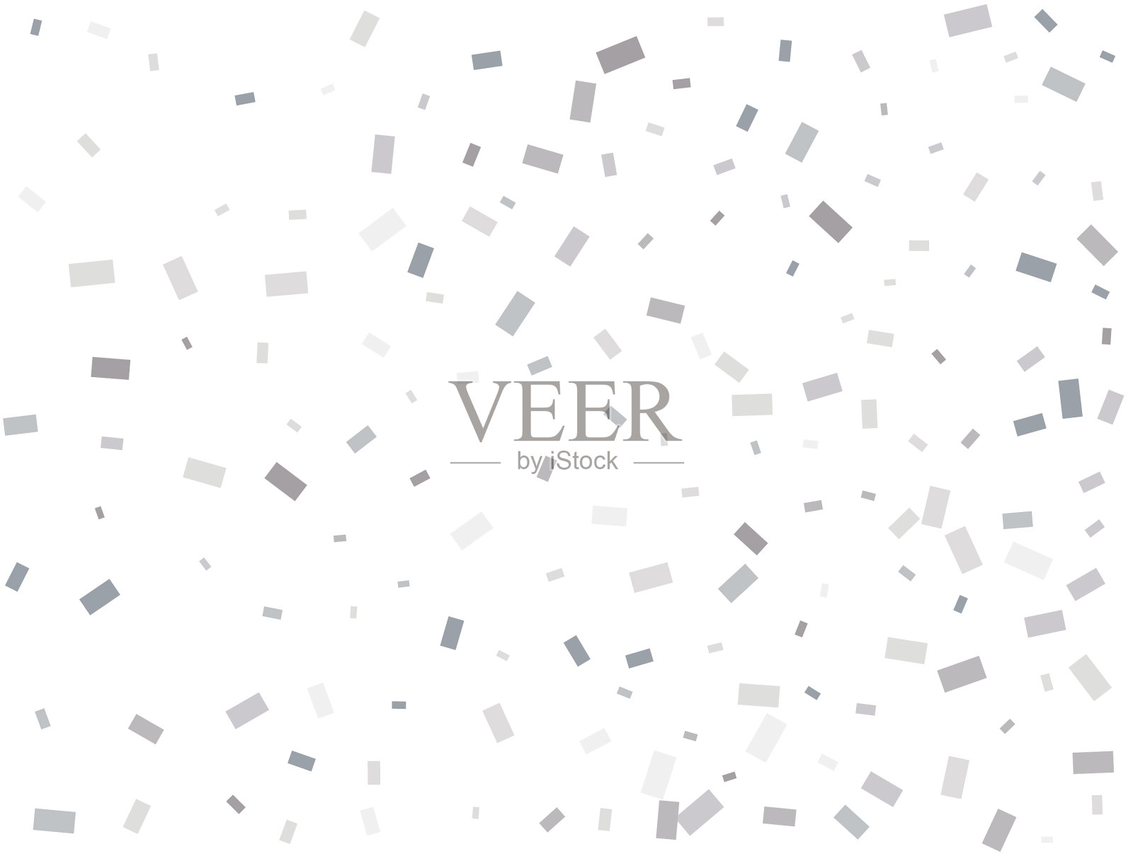 现代轻银矩形闪光彩纸插画图片素材