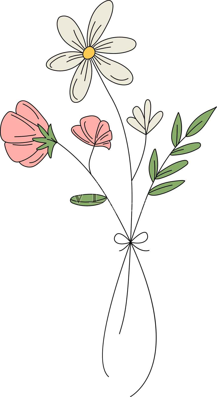 花白色手绘设计元素图片