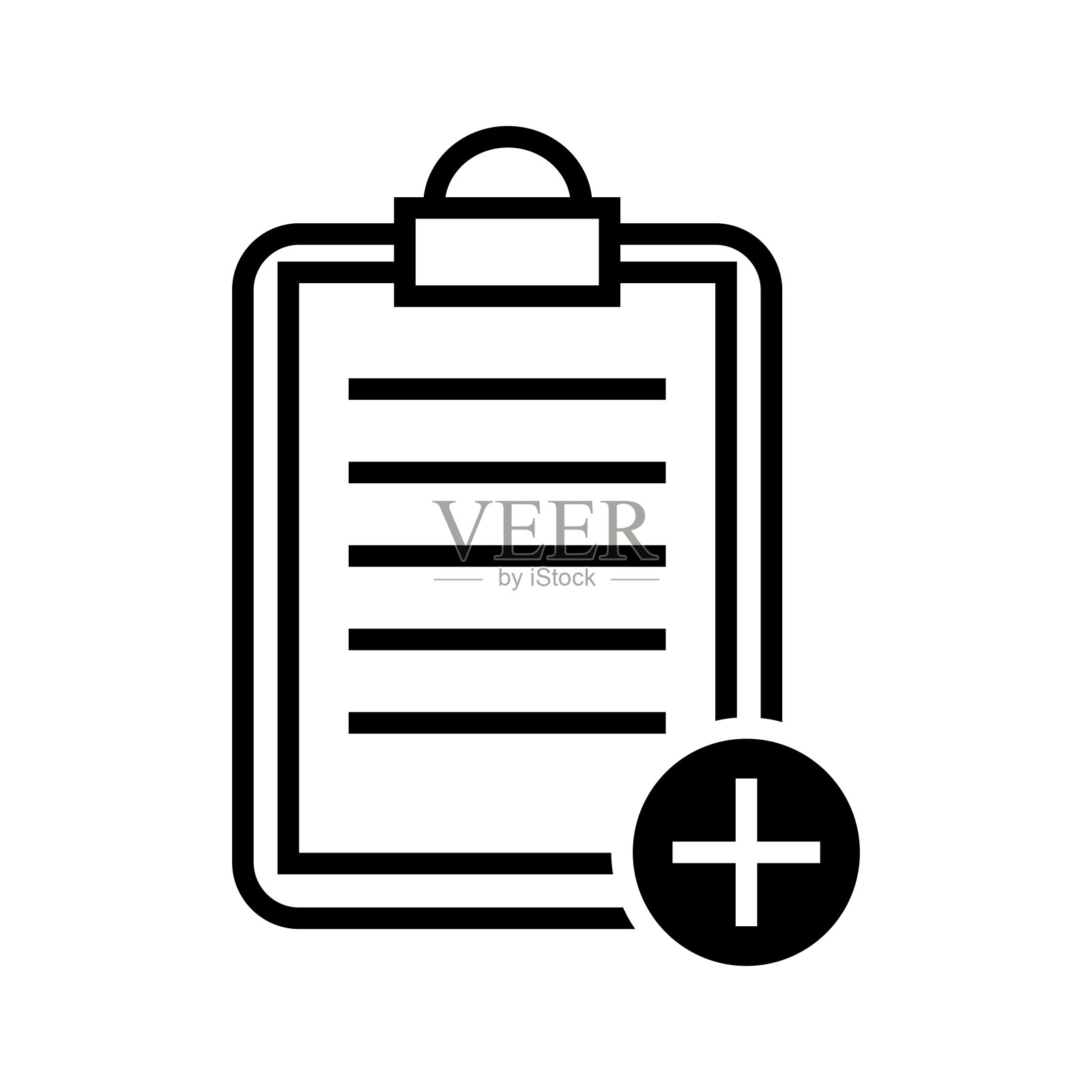 剪贴板图标插画图片素材