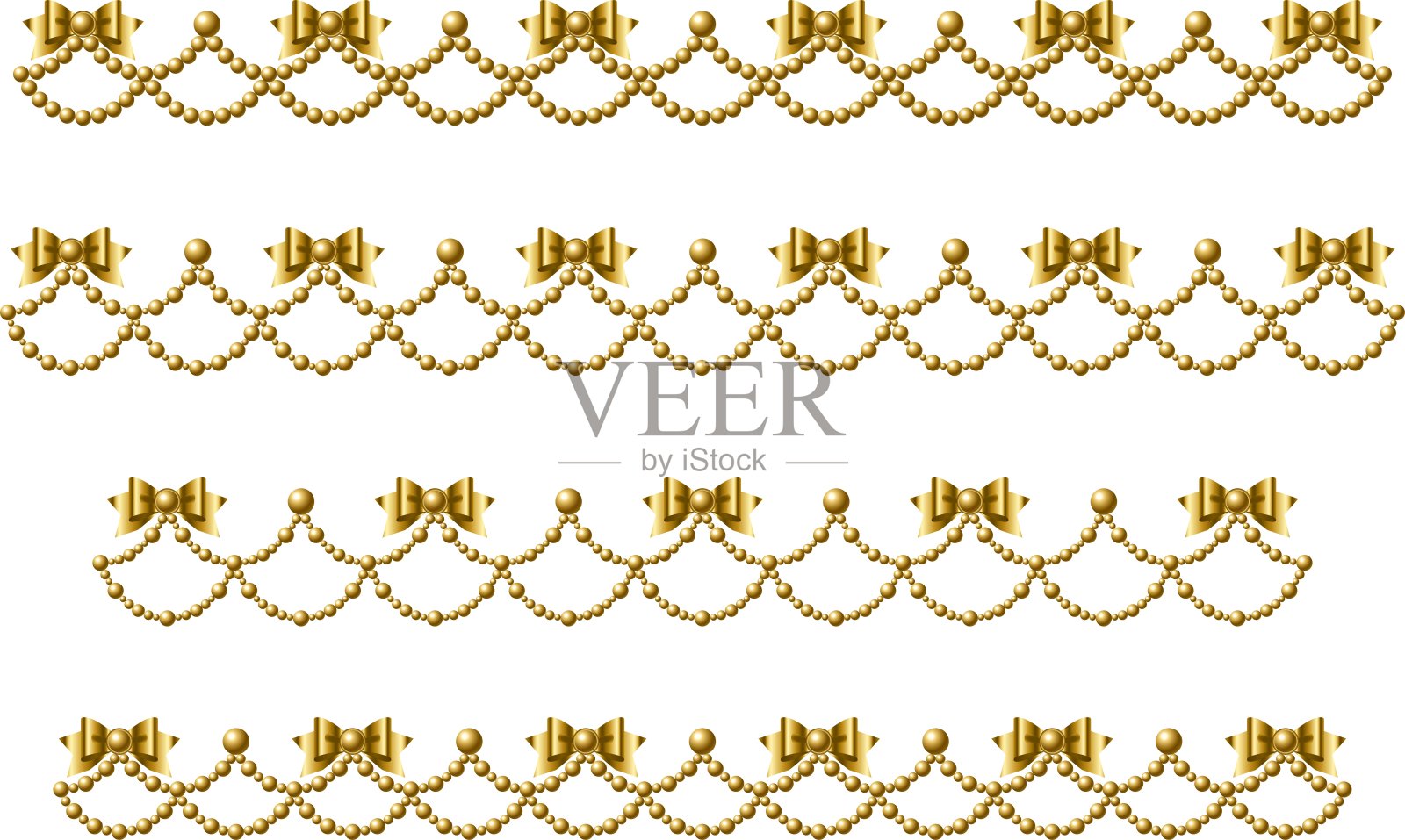 金属、石材、彩带线1-3条插画图片素材