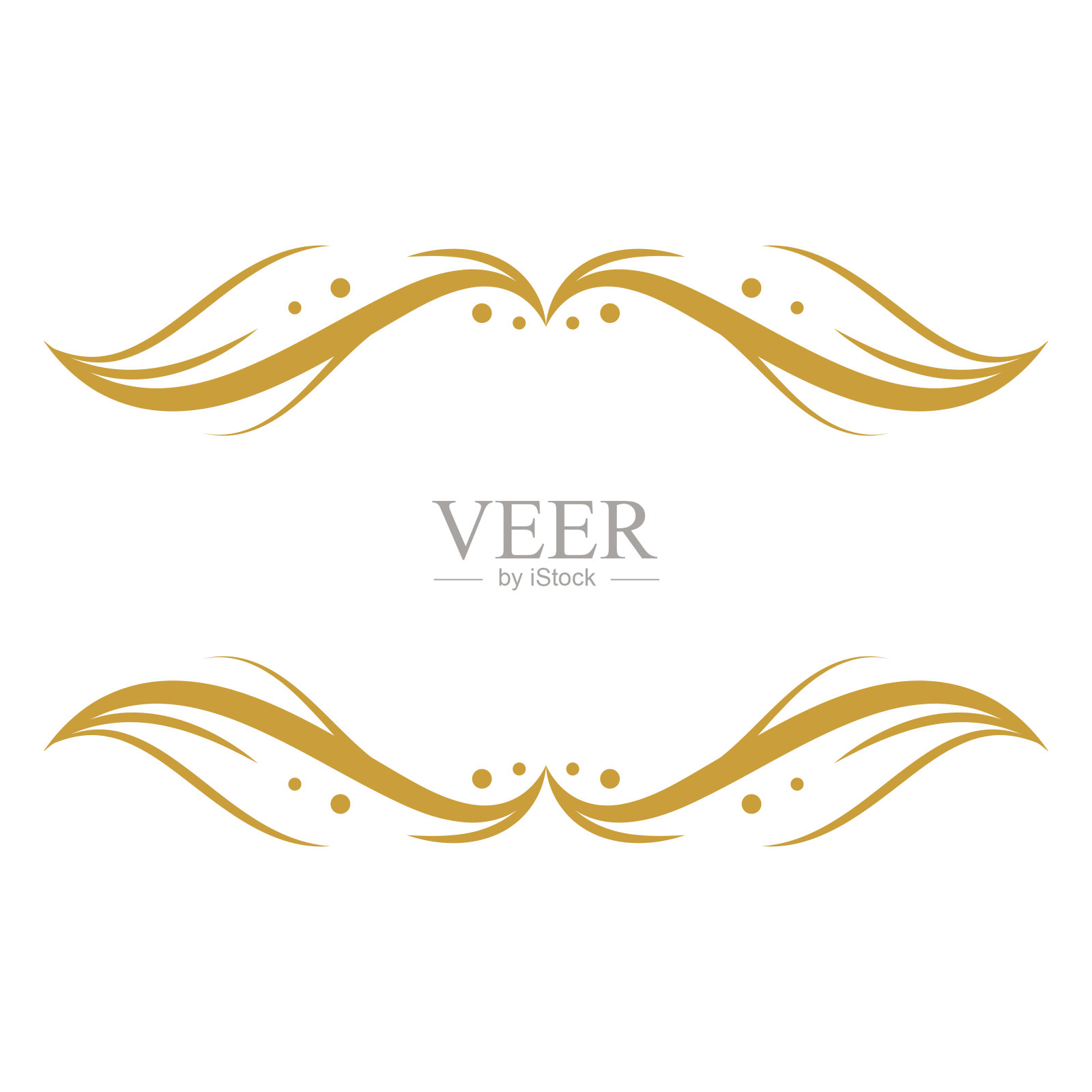 婚礼装饰豪华框架set_3插画图片素材