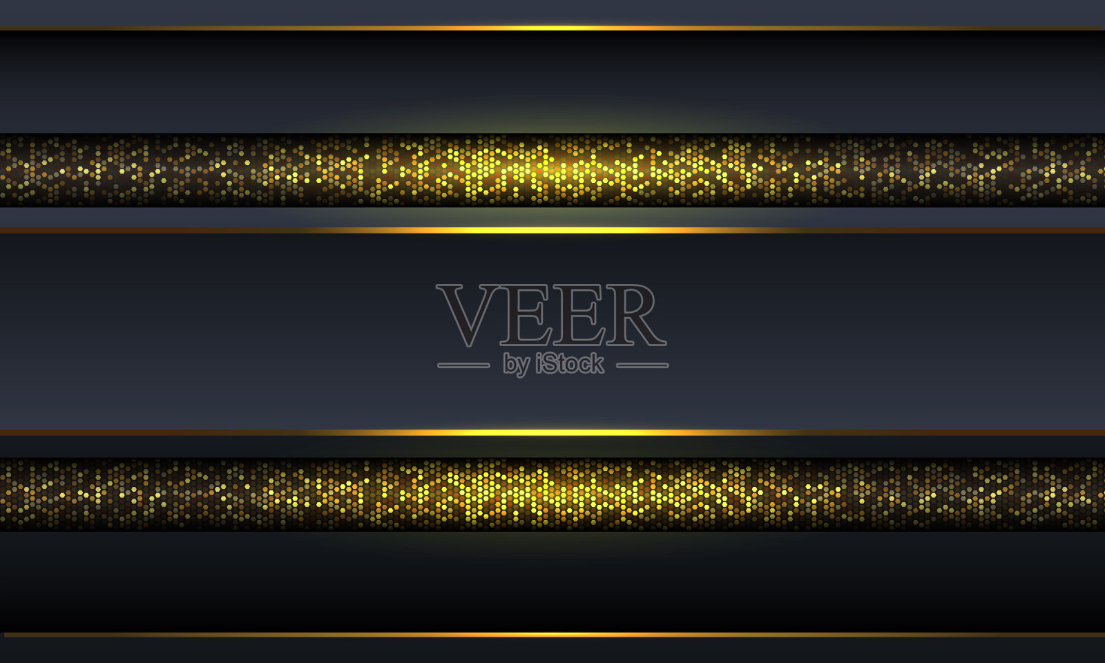 抽象的灰色金线几何豪华横幅设计现代未来主义的背景向量插画图片素材