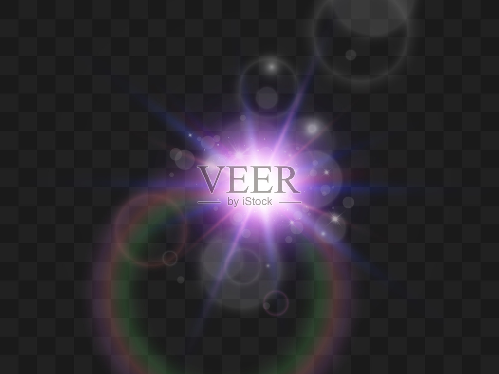 明亮美丽的星星。背景上的光效果矢量插图。插画图片素材