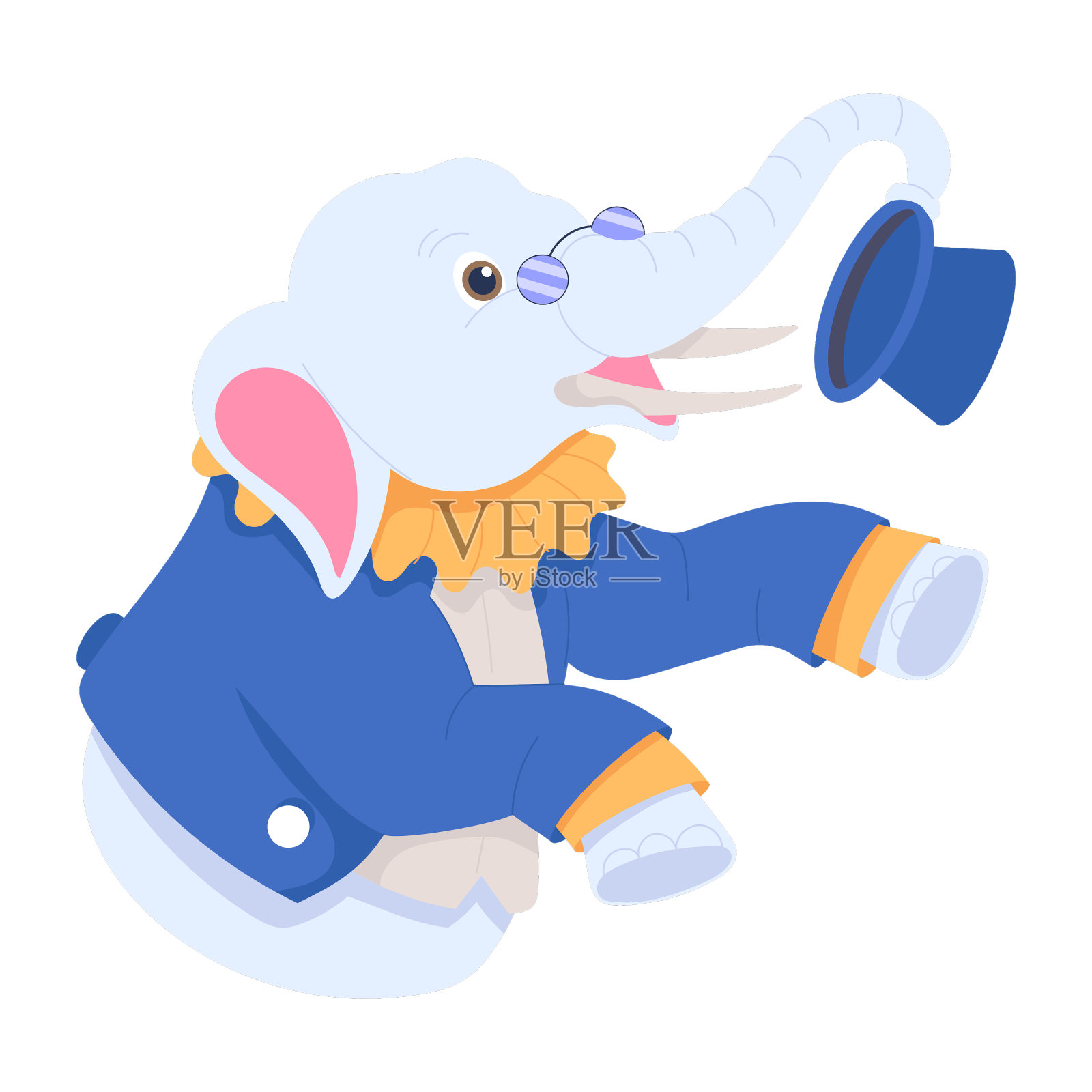 狂欢节的大象设计元素图片