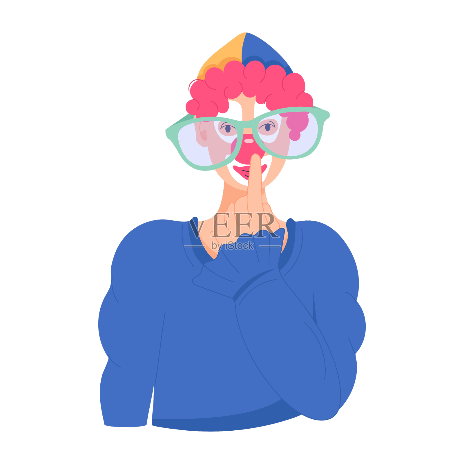 马戏团的小丑设计元素图片