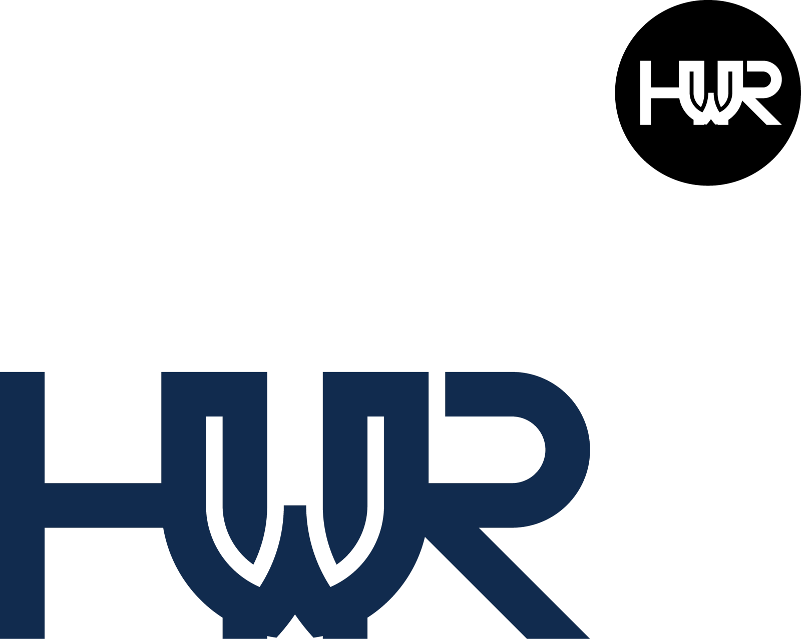 字母HWR字母组合标志设计设计元素图片
