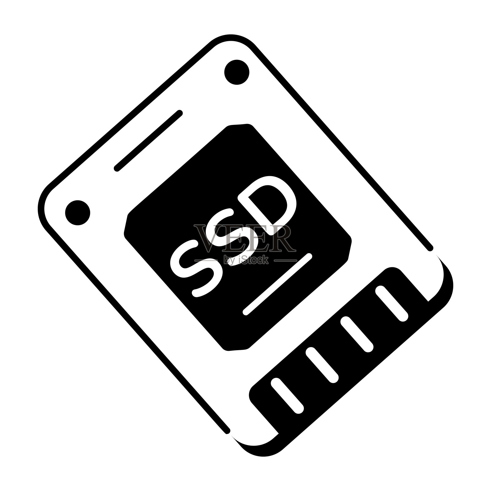 多媒体设备线图标的现代收藏插画图片素材