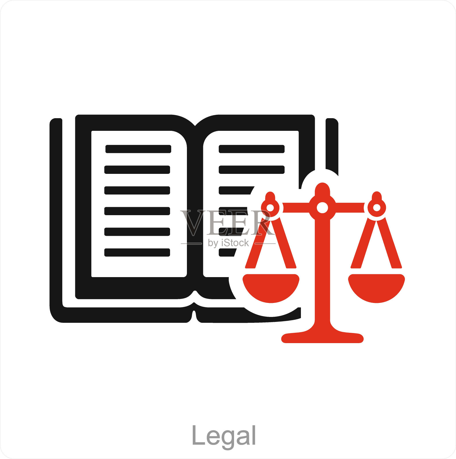 法律和法律图标概念插画图片素材
